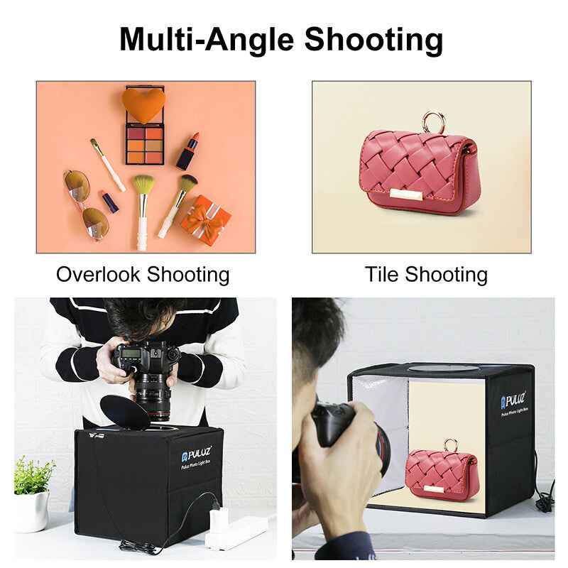 40CM Portable Photo Studio LED Light Tent Bar Cube Soft Box Room Photography V201-ELYEWUBLETC007