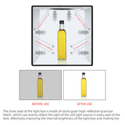 40CM Portable Photo Studio LED Light Tent Bar Cube Soft Box Room Photography V201-ELYEWUBLETC007