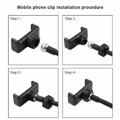 LED Selfie Ring Light with Cell Phone Holder Flexible Stand Live Stream Lamp AU V201-EZ1164506A1