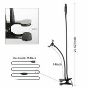 LED Selfie Ring Light with Cell Phone Holder Flexible Stand Live Stream Lamp AU V201-EZ1164506A1