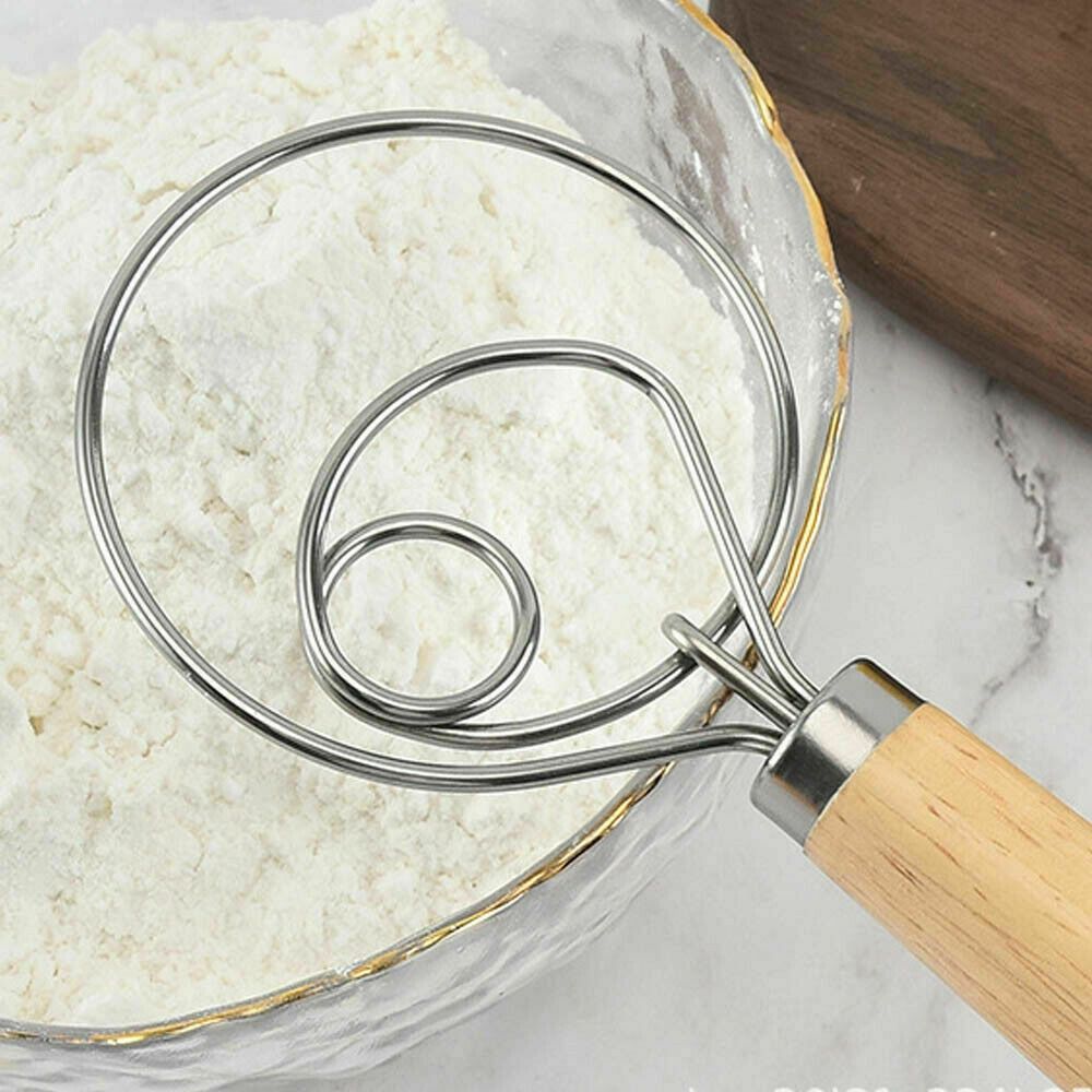 13 INCHES BAKING DOUGH STAINLESS STEEL LARGE WIRE WHISK MIXER BREAD COOKING TOOL V201-EZ1167100A1