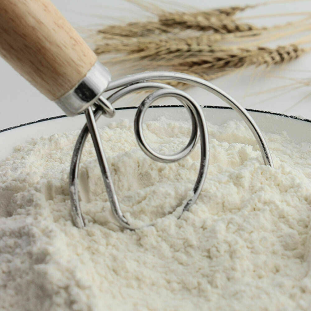 13 INCHES BAKING DOUGH STAINLESS STEEL LARGE WIRE WHISK MIXER BREAD COOKING TOOL V201-EZ1167100A1