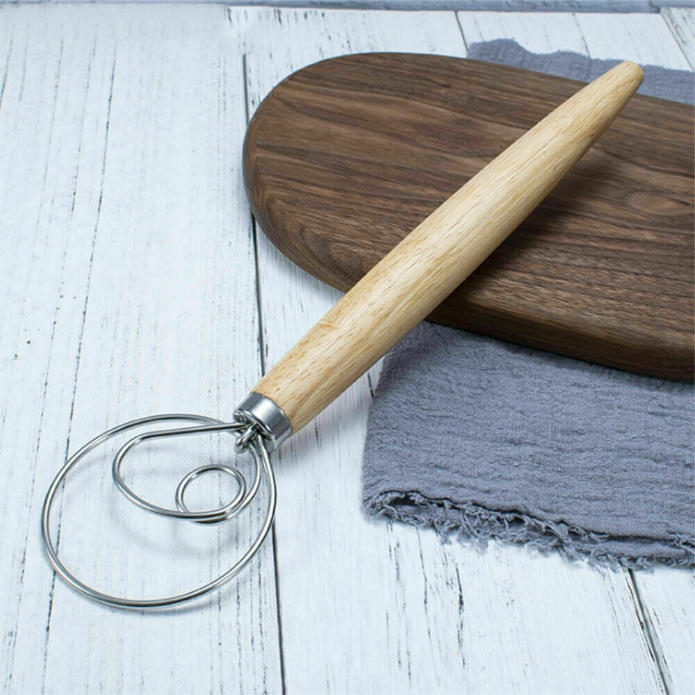 13 INCHES BAKING DOUGH STAINLESS STEEL LARGE WIRE WHISK MIXER BREAD COOKING TOOL V201-EZ1167100A1