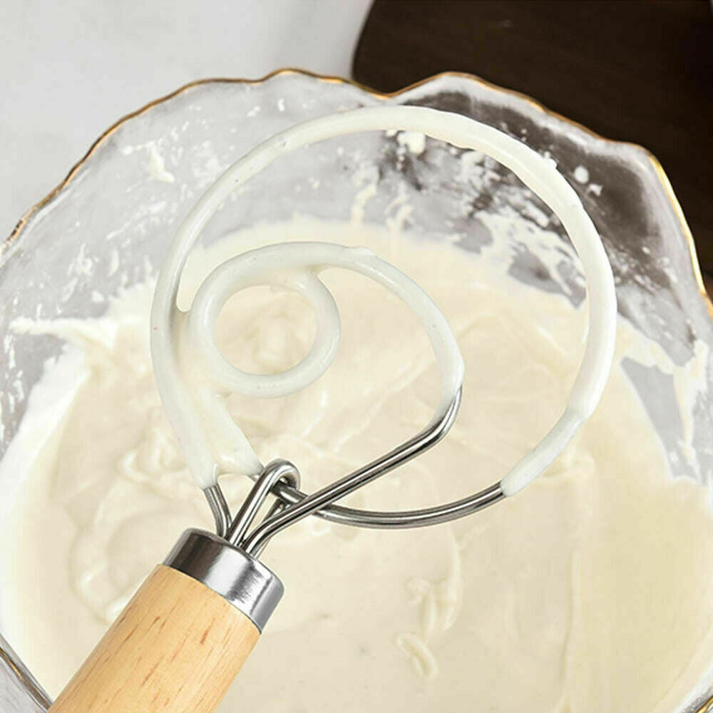 13 INCHES BAKING DOUGH STAINLESS STEEL LARGE WIRE WHISK MIXER BREAD COOKING TOOL V201-EZ1167100A1