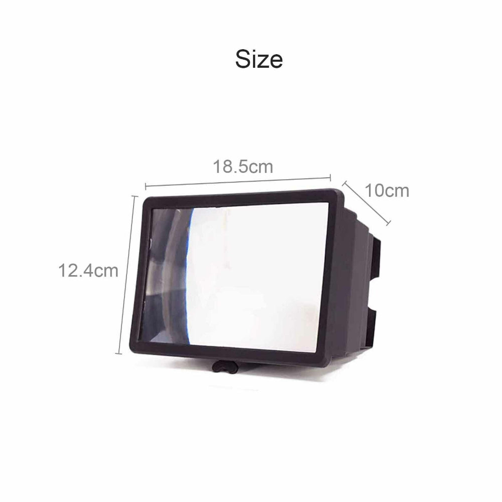 3D Mobile Phone Screen Magnifier 12" HD Video Amplifier for Smartphone Stand V201-EZ1169381A1