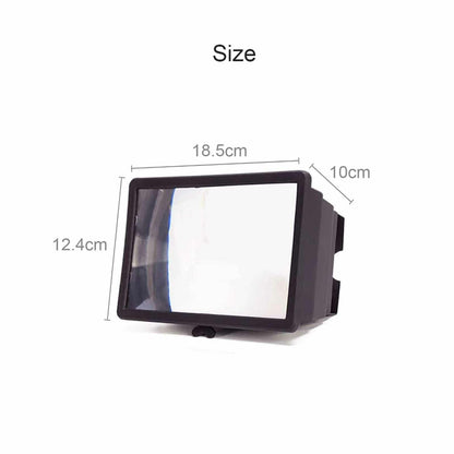 3D Mobile Phone Screen Magnifier 12" HD Video Amplifier for Smartphone Stand V201-EZ1169381A1