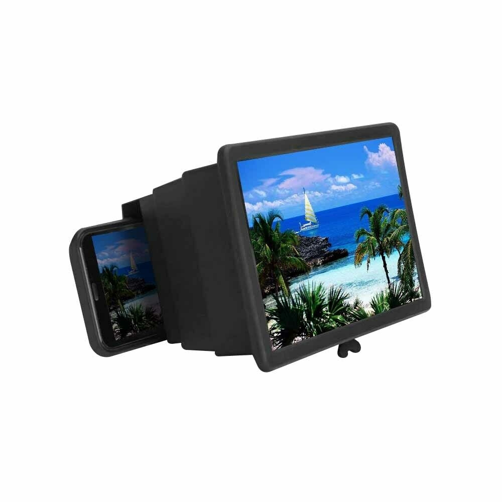 3D Mobile Phone Screen Magnifier 12" HD Video Amplifier for Smartphone Stand V201-EZ1169381A1