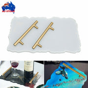 Large Safe Silicone Tray Mould Artist Mold Irregular Coaster Resin Craft Art DIY + 2 Handles V201-EZ1169969A1