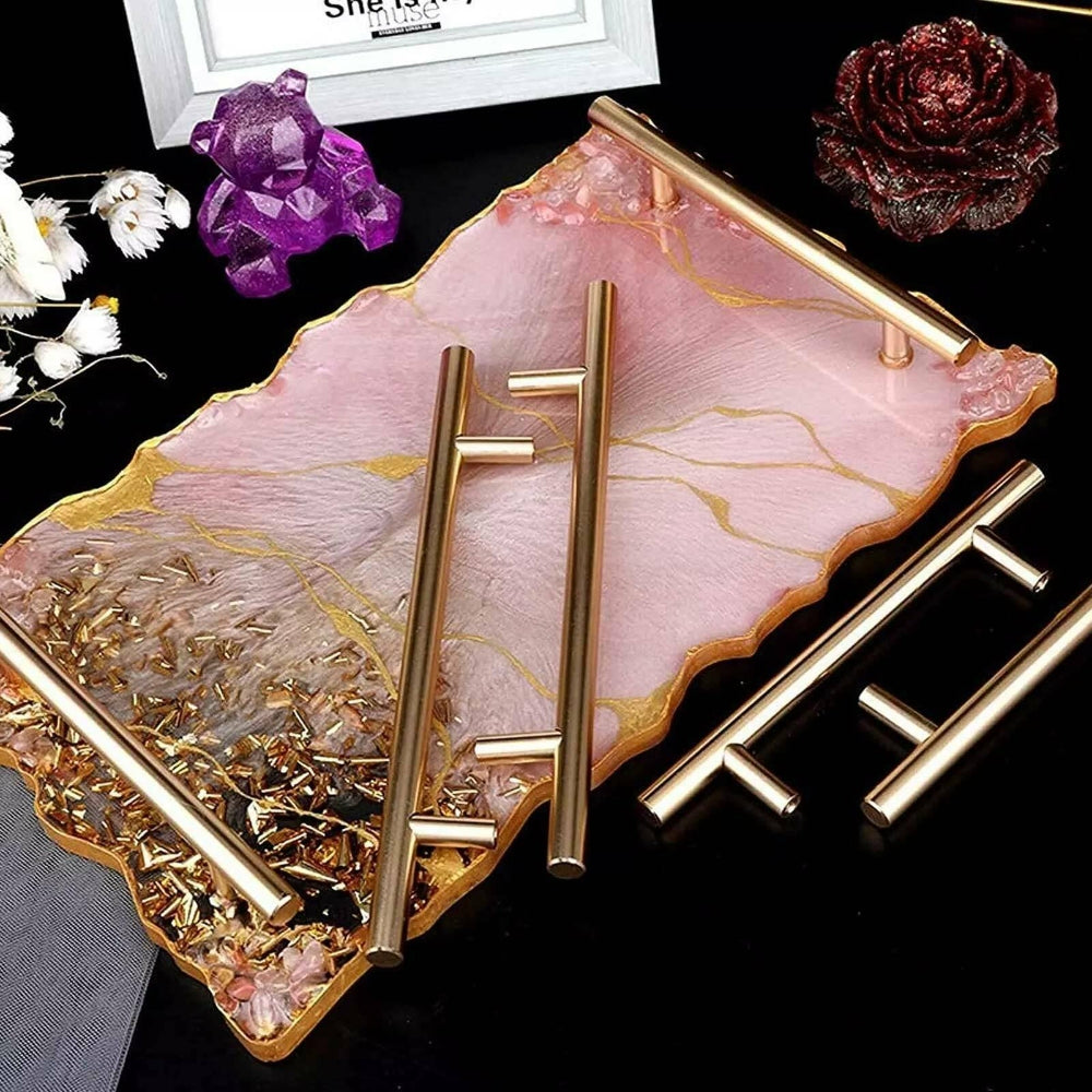 Large Safe Silicone Tray Mould Artist Mold Irregular Coaster Resin Craft Art DIY + 2 Handles V201-EZ1169969A1
