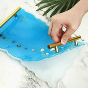 Large Safe Silicone Tray Mould Artist Mold Irregular Coaster Resin Craft Art DIY + 2 Handles V201-EZ1169969A1