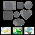 18pcs Coaster Cup Mat Mold Round Silicone Mould Kit for Craft?DIY Epoxy Resin V201-EZ1170890A1