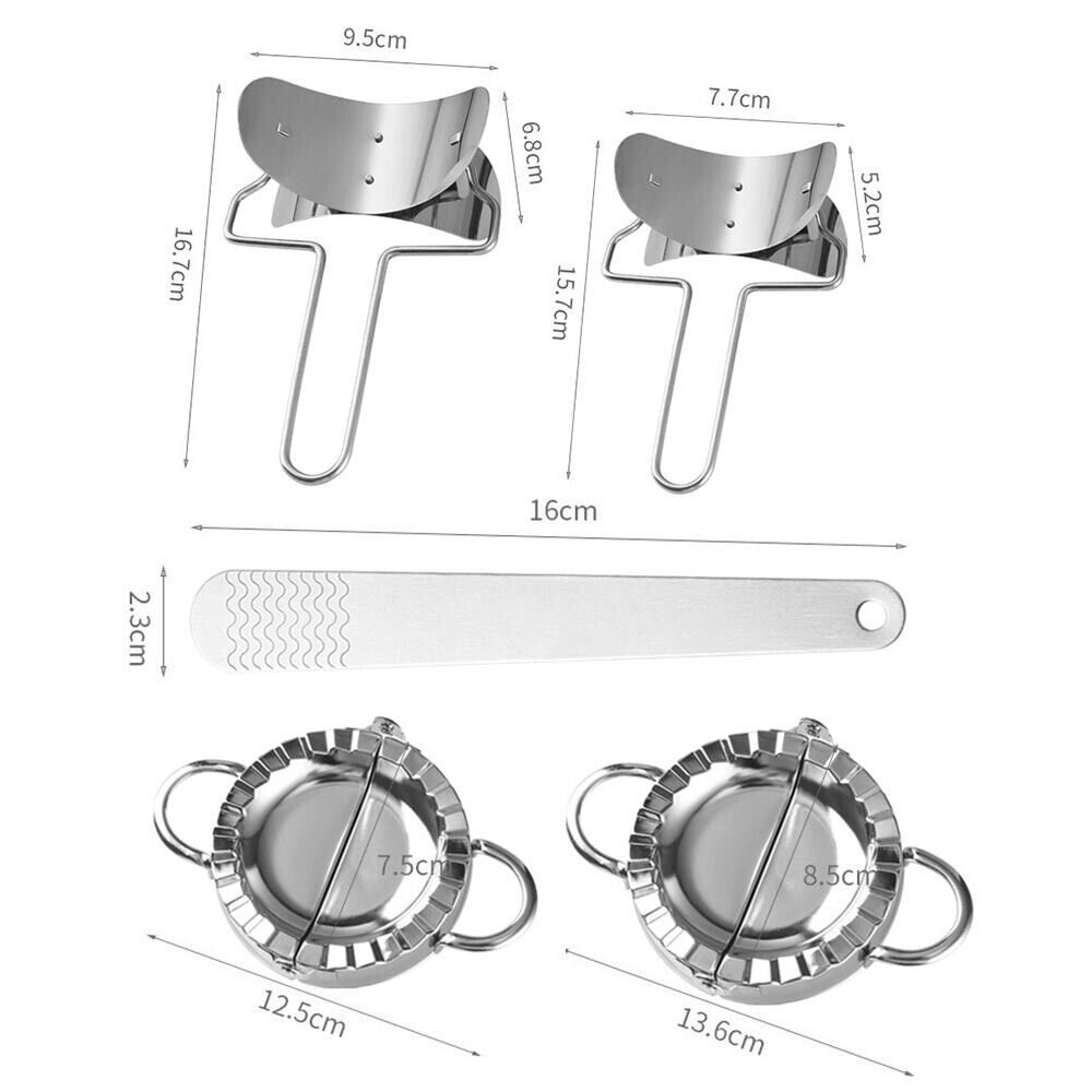 Dumpling Maker Set Stainless Steel Dough Press Making Mold Mould Tool AU V201-EZ1171966A1