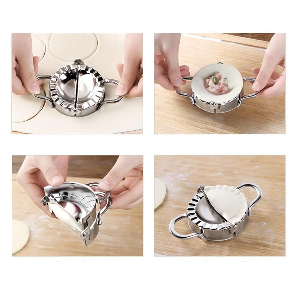 Dumpling Maker Set Stainless Steel Dough Press Making Mold Mould Tool AU V201-EZ1171966A1