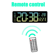 16" Green gradient color Large Digital Big Jumbo LED Wall Desk Clock Display With Temperature Calendar V201-FAZ0016GR8AU