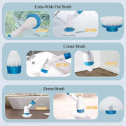 Electric Cordless Spin Scrubber Super Power Scrubber Turbo Scrub Clean Brush V201-FAZ0120DB8AU