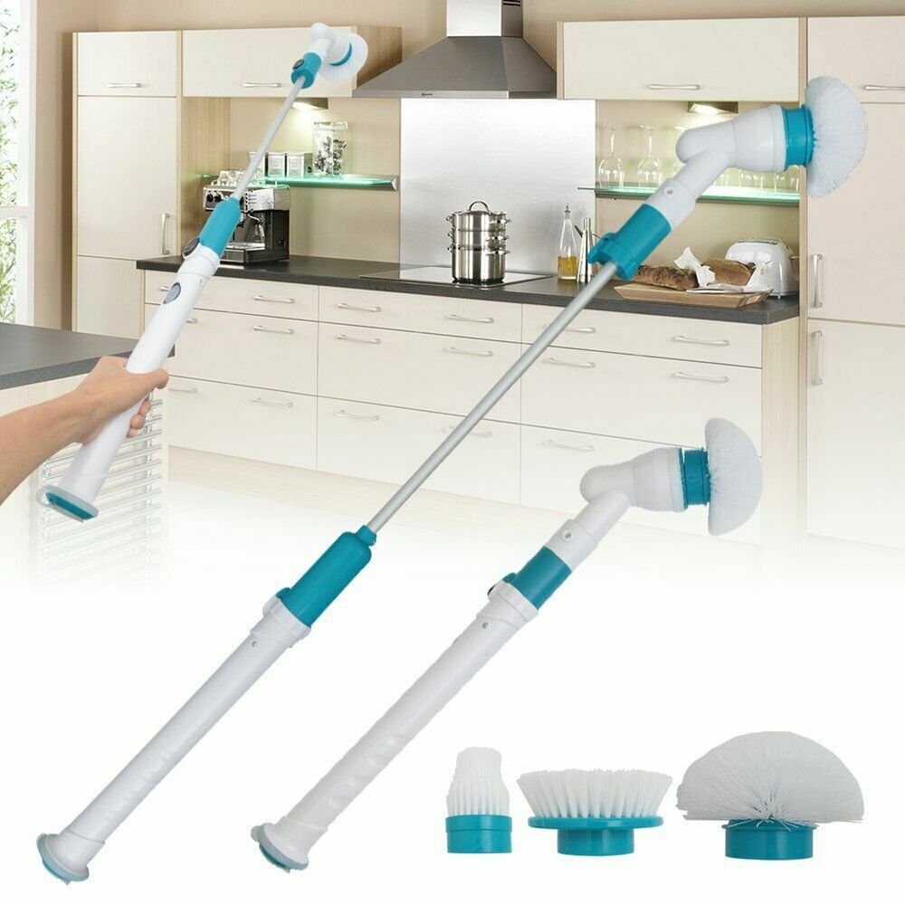 10PCS Rechargeable Spin Scrubber Electric Turbo Scrub Cleaning Brush Cordless Kit V201-FAZ0120DB8AUX10