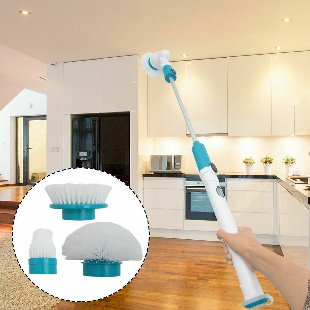 10PCS Rechargeable Spin Scrubber Electric Turbo Scrub Cleaning Brush Cordless Kit V201-FAZ0120DB8AUX10