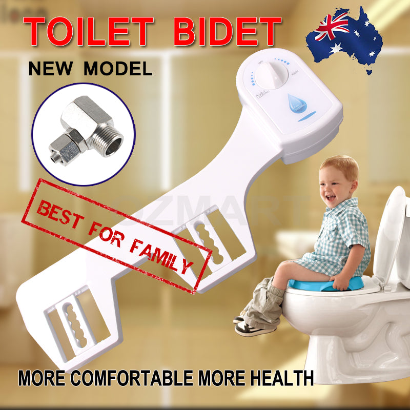 Toilet Bidet Seat Hygiene Water Wash Clean Unisex Easy Attachment Dual Nozzles V201-FAZ0181008AU