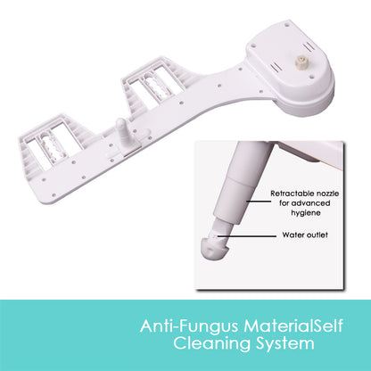 Toilet Bidet Seat Hygiene Water Wash Clean Unisex Easy Attachment Dual Nozzles V201-FAZ0181008AU