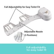 Toilet Bidet Seat Hygiene Water Wash Clean Unisex Easy Attachment Dual Nozzles V201-FAZ0181008AU