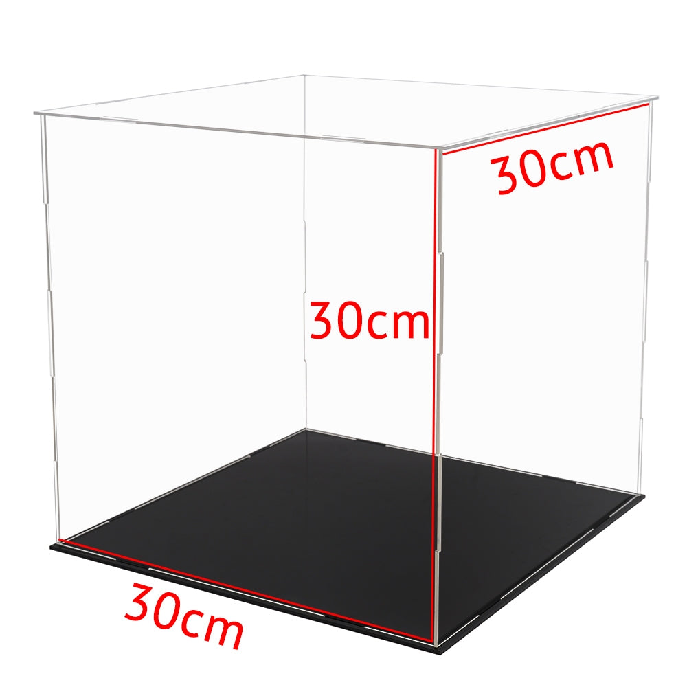 30x30x30CM Acrylic Display Case Dustproof Box Action Figure Model Car Collection V201-FAZ0406TR8AU