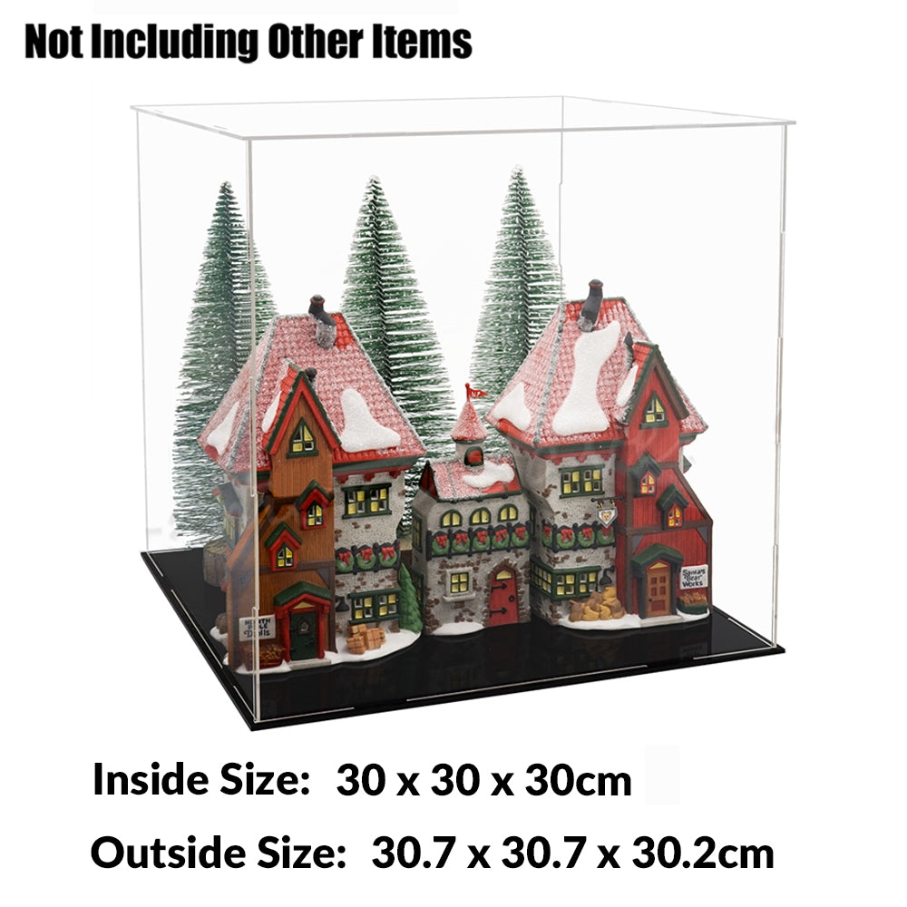30x30x30CM Acrylic Display Case Dustproof Box Action Figure Model Car Collection V201-FAZ0406TR8AU