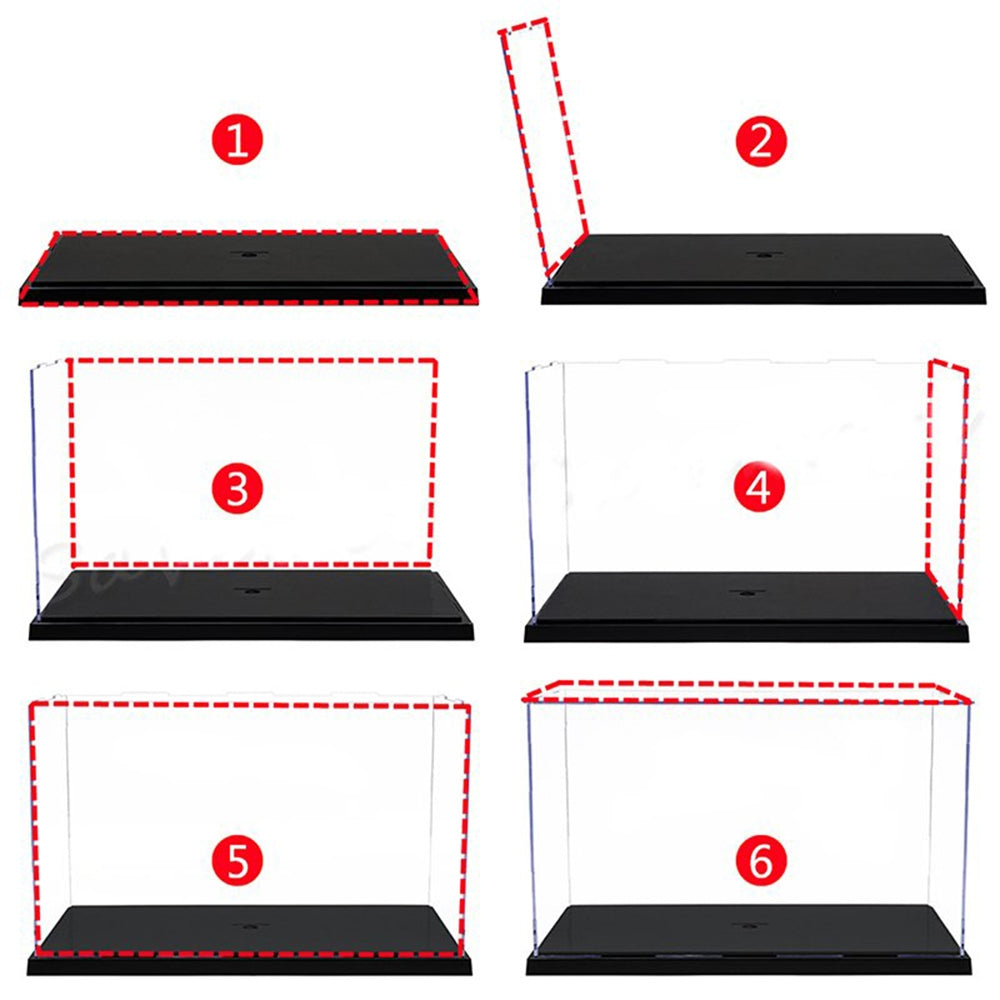35x25x20CM Acrylic Display Case Dustproof Car Trucks Vans Model Box Collection Storage V201-FAZ0407TR8AU