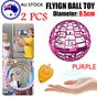 2pcs PURPLE Flying Ball Mini Hand UFO Toys Drone Helicopter Hover Quadcopter Kids Toys Gifts V201-FAZ0702PI8AUX2