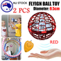 2pcs RED Flying Ball Mini Hand UFO Toys Drone Helicopter Hover Quadcopter Kids Toys Gifts V201-FAZ0702RE8AUX2
