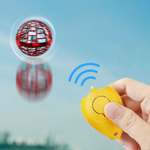 2pcs RED Flying Ball Mini Hand UFO Toys Drone Helicopter Hover Quadcopter Kids Toys Gifts V201-FAZ0702RE8AUX2