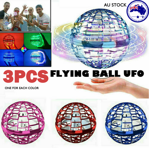 3pcs Flying Ball Mini Hand UFO Toys Drone Helicopter Hover Quadcopter Kids Toys Gifts V201-FAZ0702X3