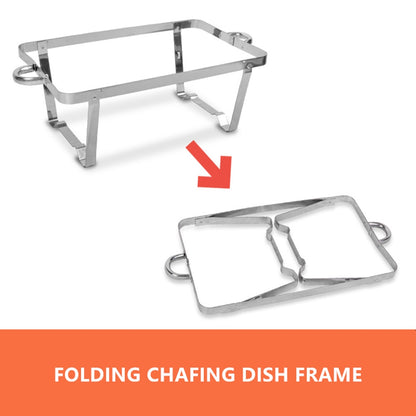 9L Chafing Dish Set Buffet Pan Bain Marie Bow Stainless Steel Food Warmer V201-FAZ4991SI8AU