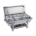 9L Chafing Dish Set Buffet Pan Bain Marie Bow Stainless Steel Food Warmer (3x3L) V201-FAZ4992SI8AU