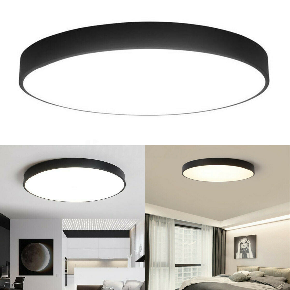 30CM LED Ceiling Light Modern Surface Mount Flush Panel Downlight Ultra-thin V201-FBA0030BL8AU