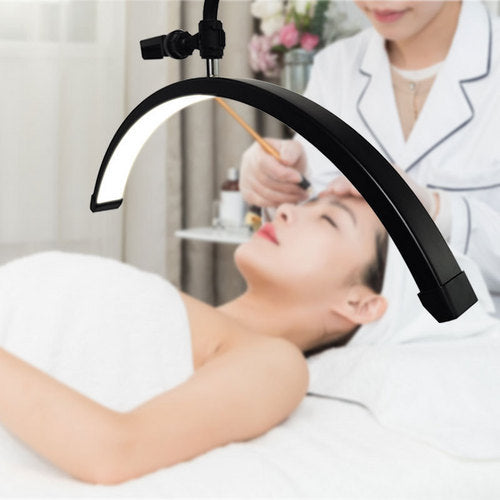 Beauty Half Moon Floor Fill Lamp LED Lash Light for Tattoo Salon Eyelash Makeup V201-FBA2436BL8AU
