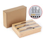 3 Grids Bamboo Food Wrap Dispenser Cutter Foil Cling Film Storage Holder Box Kitchen V201-FCA0004WO8AU