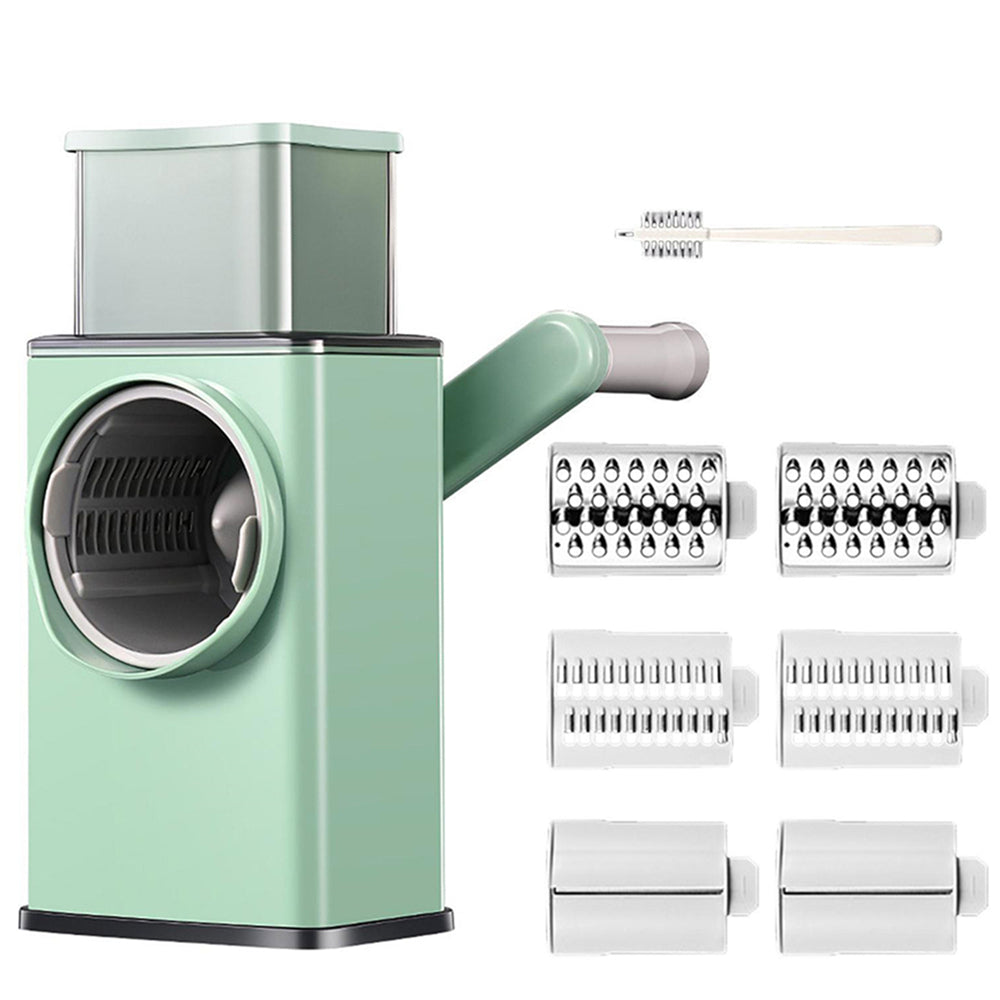 Kitchen Vegetable Food Manual Rotary Drum Grater Chopper Slicer Fruit Cutter V201-FCA0042GE8AU