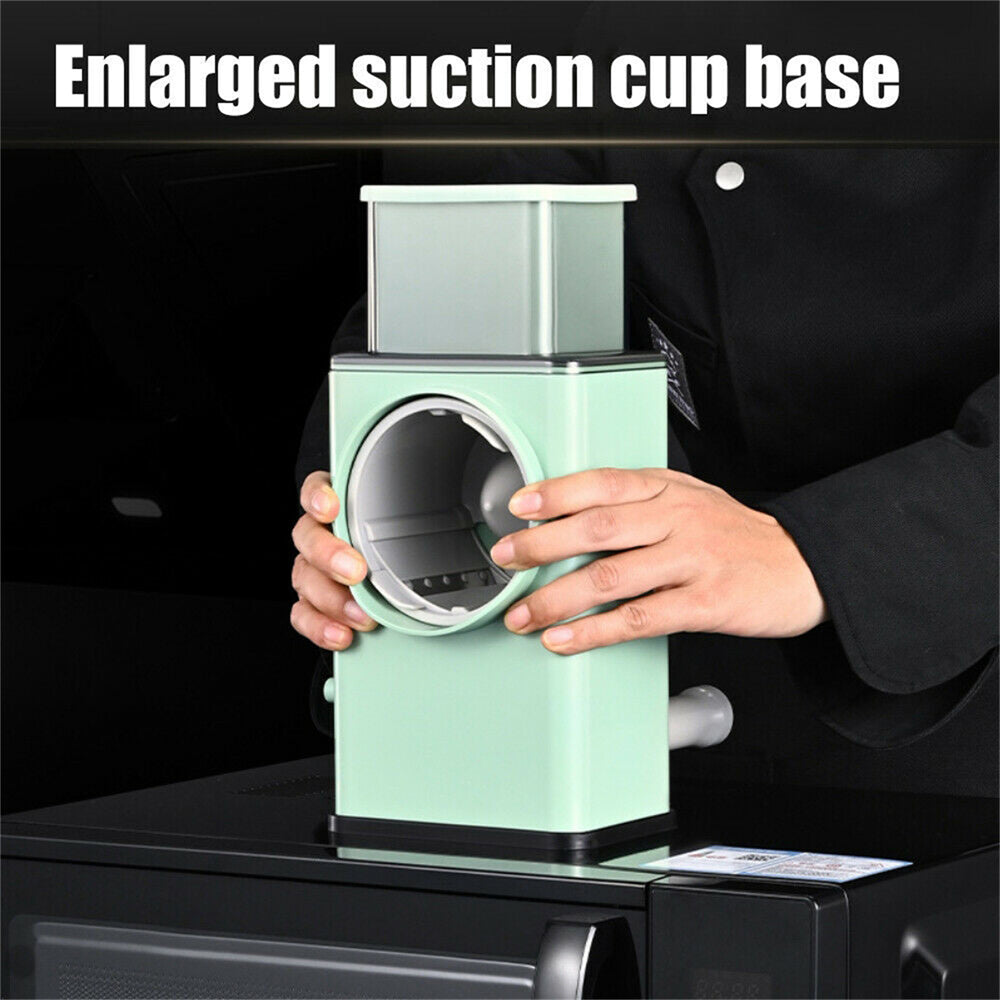Kitchen Vegetable Food Manual Rotary Drum Grater Chopper Slicer Fruit Cutter V201-FCA0042GE8AU