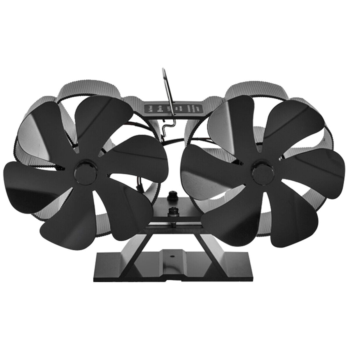 12Blade Fan Heat Self-Powered Wood Stove Top Burner Fireplace Silent Eco Heater V201-FCA0212BL8AU