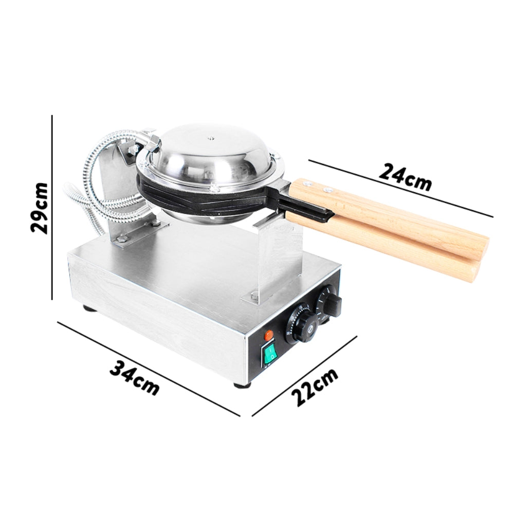 Commercial Electric Egg Puff Bubble Cake Waffle Egg Maker Machine Nonstick V201-FCA0378SI8AU