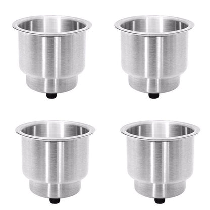4PCS Stainless Drink Cup Holder Insert for Boat/Car/Truck RV/Camper/Yacht/Sofa V201-FCA0452007AU