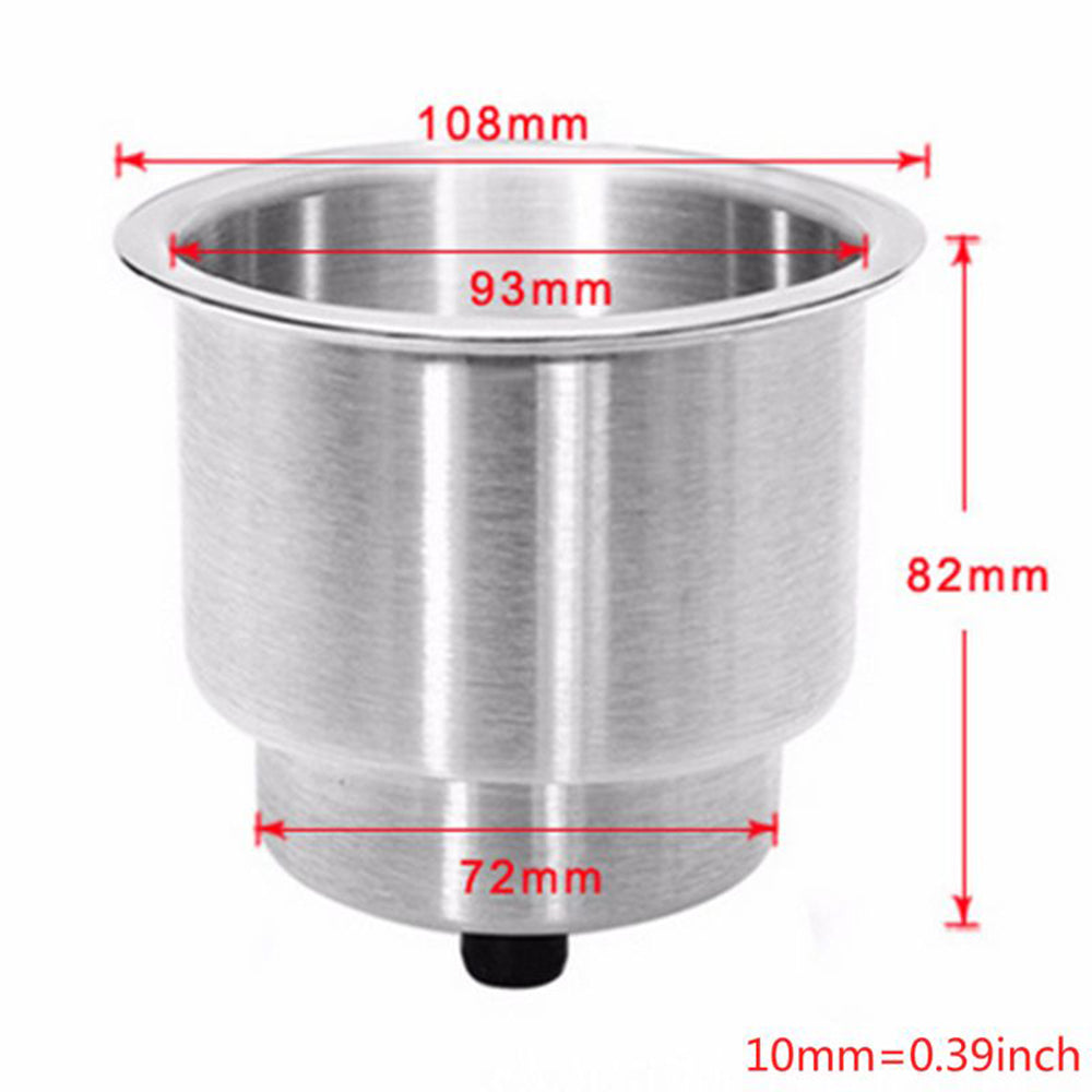 4PCS Stainless Drink Cup Holder Insert for Boat/Car/Truck RV/Camper/Yacht/Sofa V201-FCA0452007AU