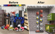 Basketball Soccer Storage Rack Sport Ball Organizer Ball Holder Display Stand V201-FCA7545BL8AU