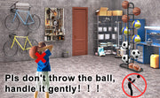 Basketball Soccer Storage Rack Sport Ball Organizer Ball Holder Display Stand V201-FCA7545BL8AU