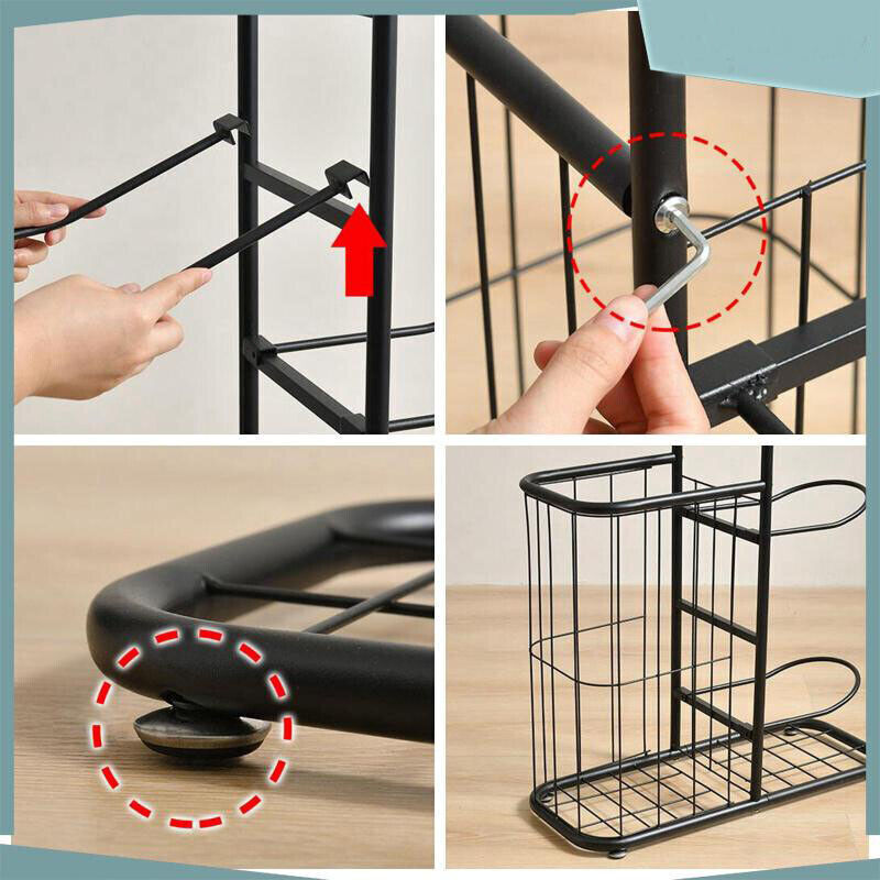 Basketball Soccer Storage Rack Sport Ball Organizer Ball Holder Display Stand With Basket V201-FCA7555BL8AU