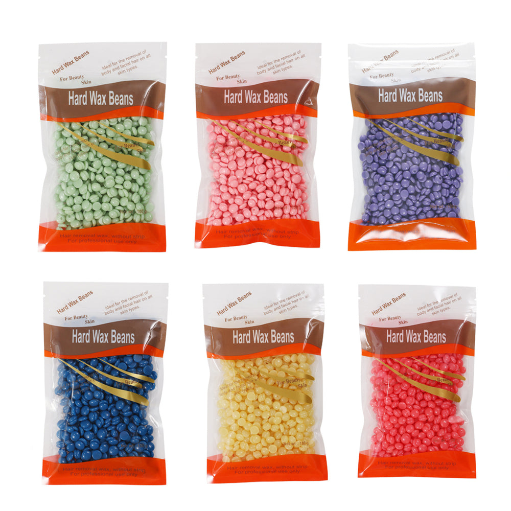 6x100g Hard Wax Beans Remover With 20 Wooden Sticks V201-FDZ0006008AU