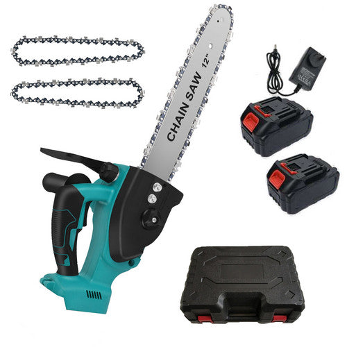 12"inch Cordless Electric Chainsaw + 2 Battery 2 Chain Brushless Wood Cutter Saw V201-FDZ0012BU8AU