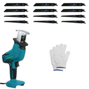 Blue Cordless Electric Reciprocating Saw Cutter with Blades without battery V201-FDZ0030BU8AU