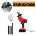 Red Cordless Electric Reciprocating Saw Cutter w+ Blades For Makita Battery V201-FDZ0030RE8AU