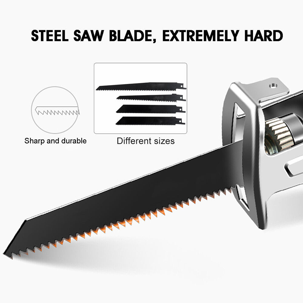 Red Cordless Electric Reciprocating Saw Cutter w+ Blades For Makita Battery V201-FDZ0030RE8AU